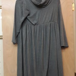 Motherhood Maternity Grey Cowl neck Dress M